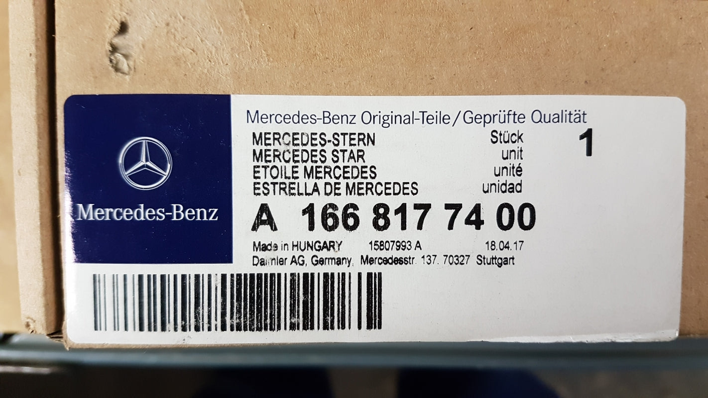 Original MERCEDES-BENZ GLE C292 GLC C253 Emblem beleuchtet vorne A1668177400