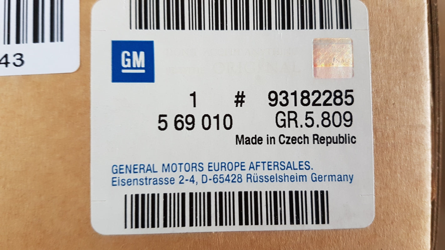 Original OPEL Astra-F Corsa-B Tigra-A Bremsscheibensatz (2 stück) vorne 93182285