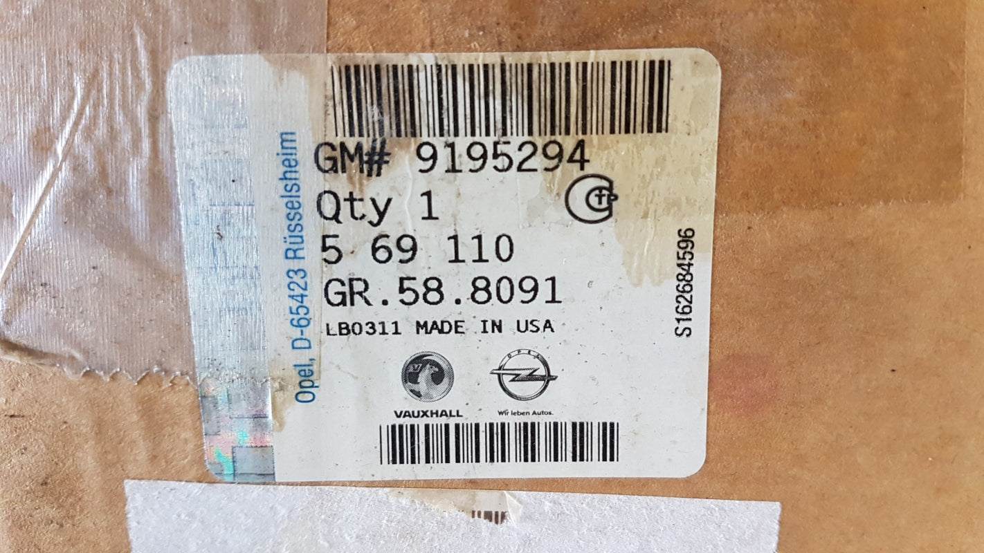 Original OPEL Sintra Bremsscheibensatz (2 stück) hinten 9195294