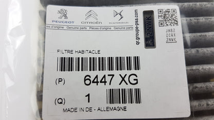 Original PEUGEOT Partner CITROEN C4 C5 Innenraumfilter Pollenfilter Satz 6447XG