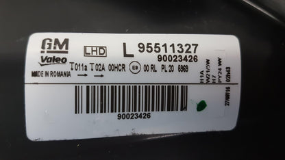 Original OPEL Corsa-D Hauptscheinwerfer Scheinwerfer Halogen Links 95511327