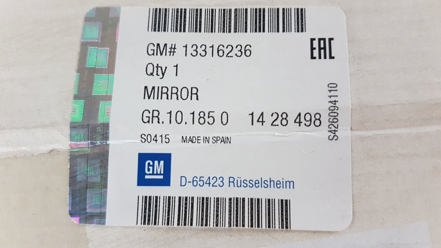 Original OPEL Meriva-B Außenspiegel Gehäuse grundiert rechts 13316236