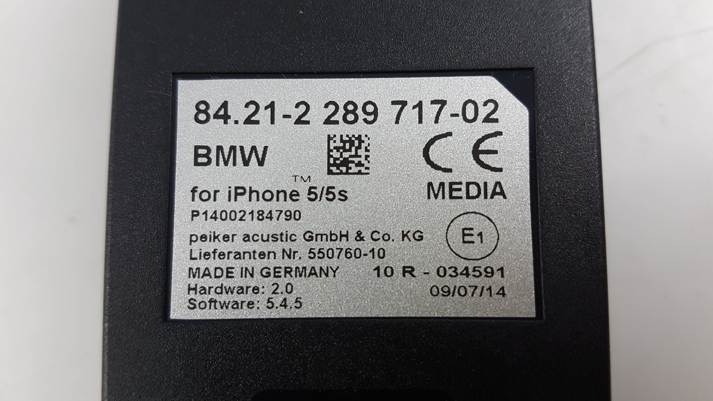 Original BMW MINI Cooper RollsRoyce Snap-In Adapter Media 84212289717