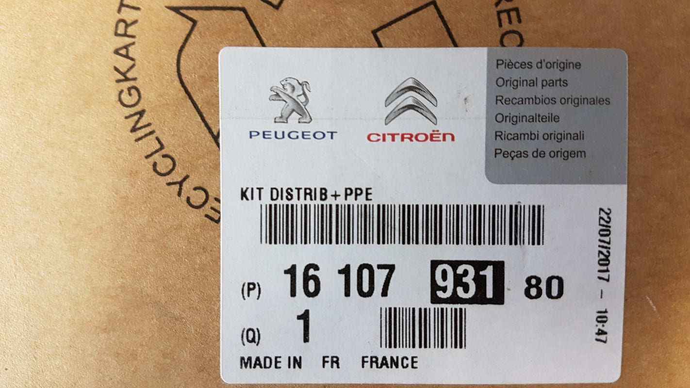 Original PEUGEOT 206 CITROEN C2 C3 1.1i Wasserpumpe + Zahnriemenkit 1610793180