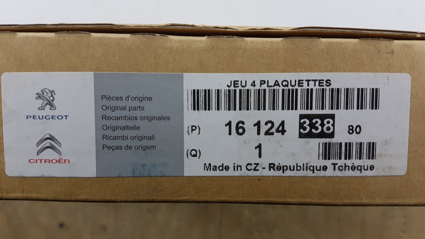 Original PEUGEOT Boxer 3 CITROEN Jumper 3 Bremsbeläge vorne 1612433880