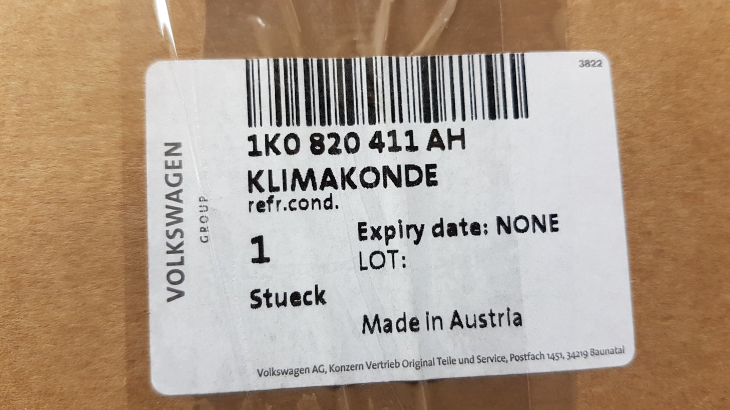 Original VW Golf VI Scirocco Touran Klimakondensator mit Trockner 1K0820411AH
