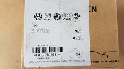 Original OE Volkswagen Bremsbeläge 4G0698451H