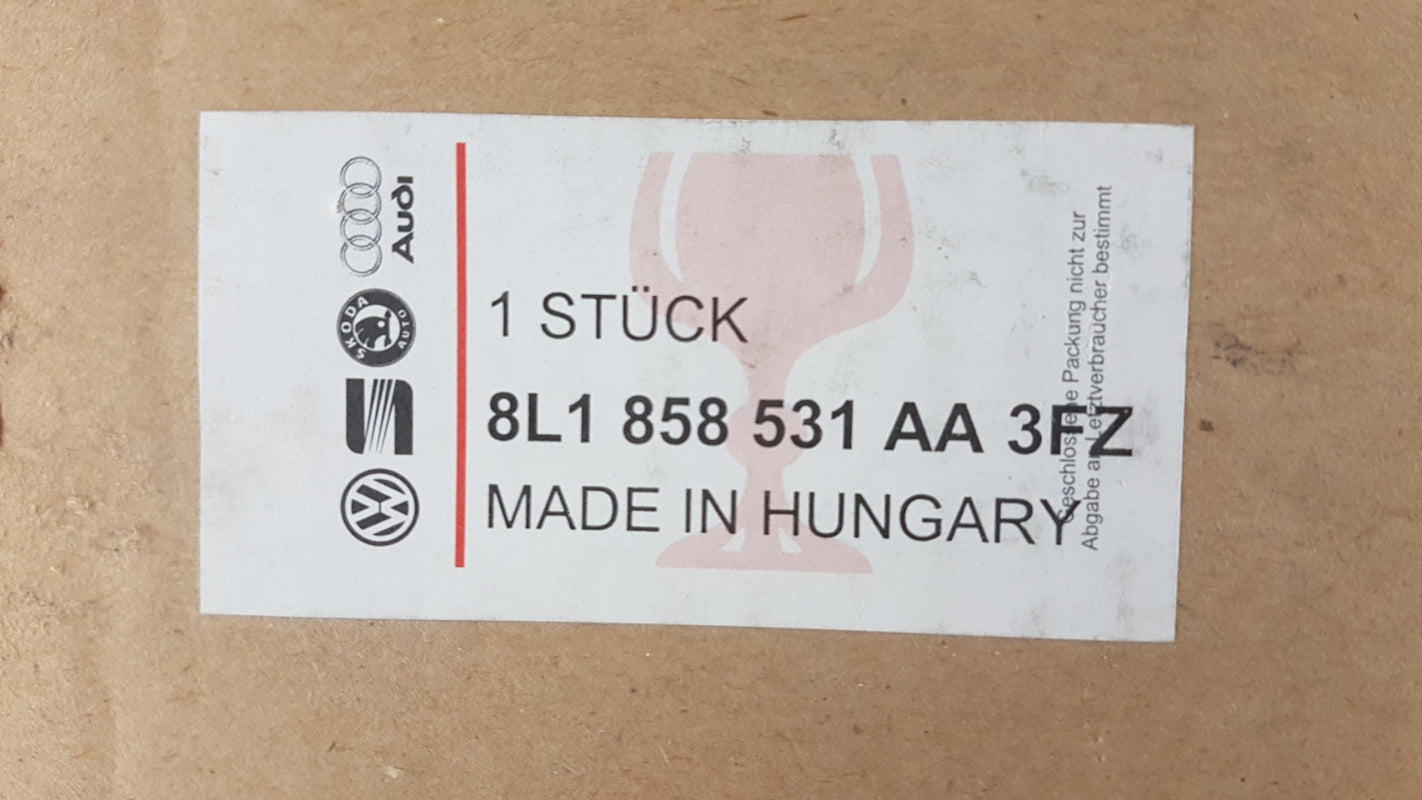 Original AUDI A3 I Außenspiegel Aufnahme schwarz links 8L1858531AA3FZ