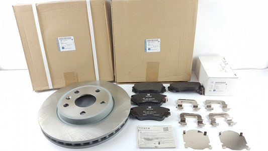 Original OPEL Insignia-A Bremsensatz 2 Bremsscheiben + 4 Bremsbeläge 95516089