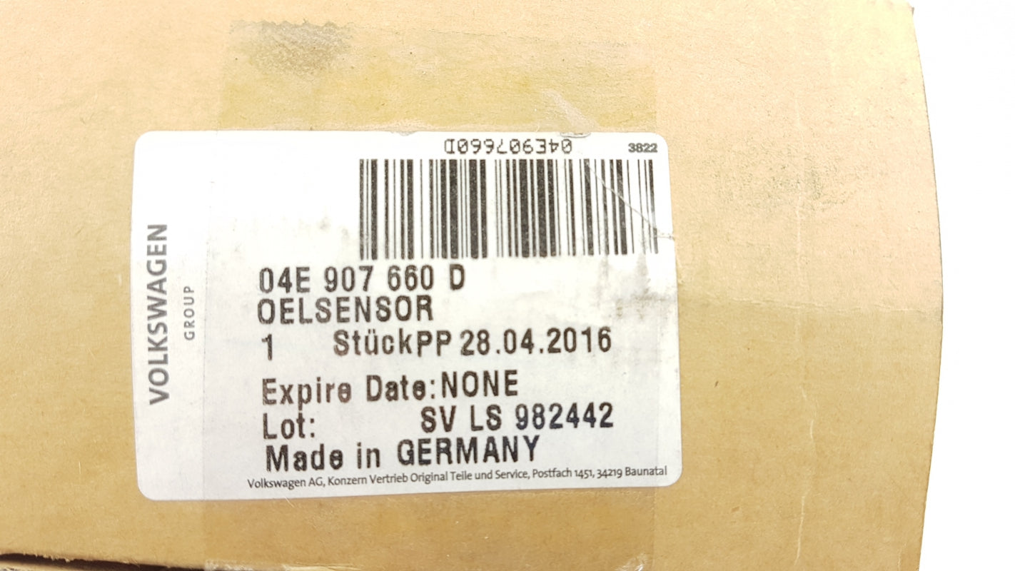 Original SKODA Fabia III (NJ) SEAT  Ibiza V (6F/KJ1) Ölstandsensor 04E907660D