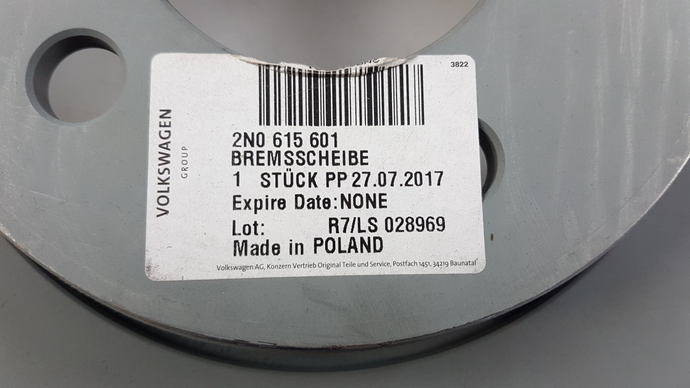 Original VW Amarok Crafter II e-Crafter Bremsscheibe (1 stück) hinten 2N0615601