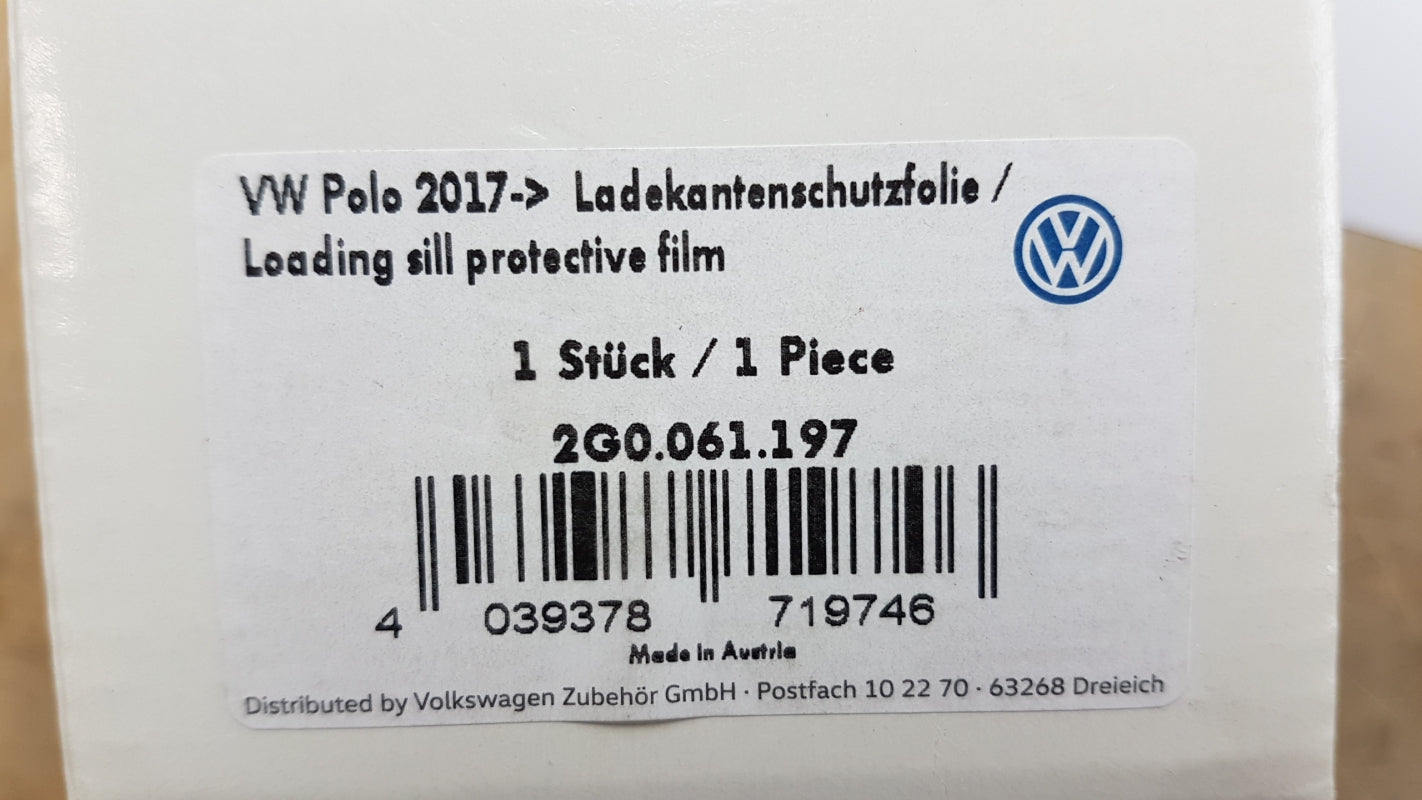 Original OE Volkswagen Schutzfolie 2G0061197