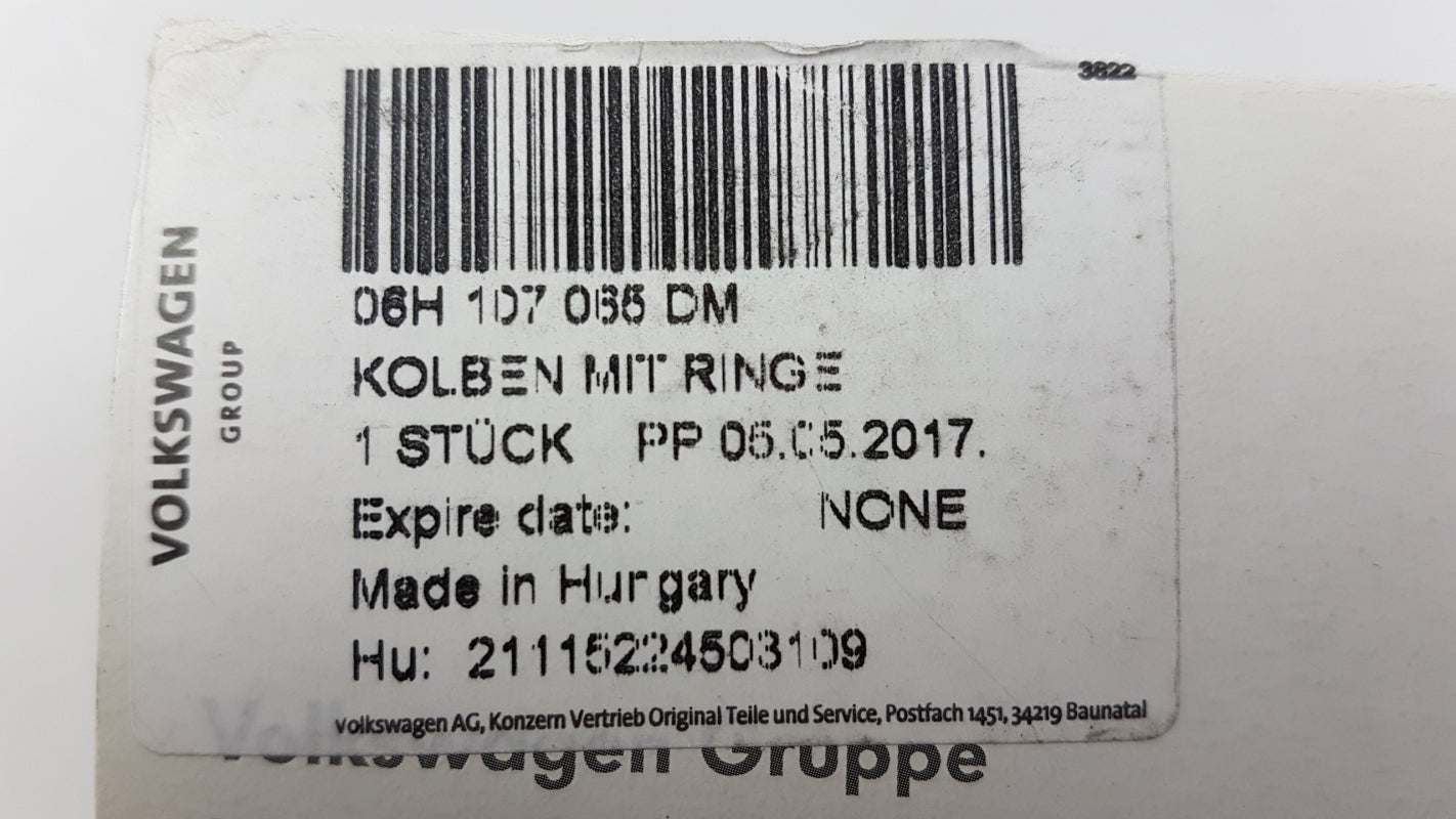 Original VW Amarok Tiguan AUDI A4 A5 Q3 Q5 TT 2.0T Kolben 06H107065DM