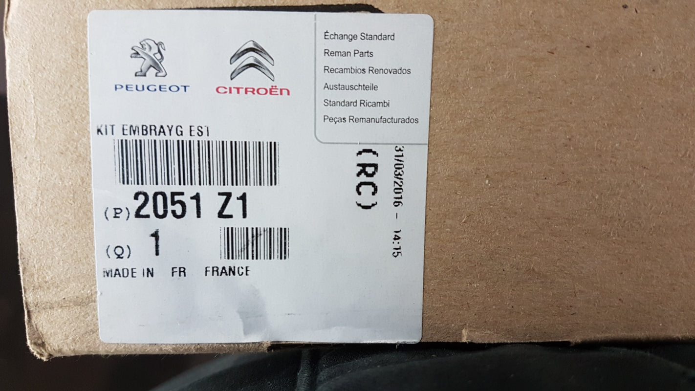 Original OE Peugeot Kupplungssatz 2051Z1