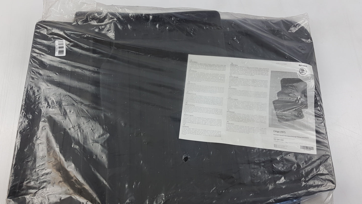 Original SKODA Citigo 2012 - 2020 Fußmattensatz Gummi Schwarz 1ST061550