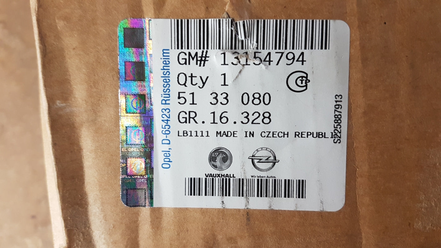 Original OPEL Corsa-C Meriva-A Türschloss mit Motor hinten rechts 13154794