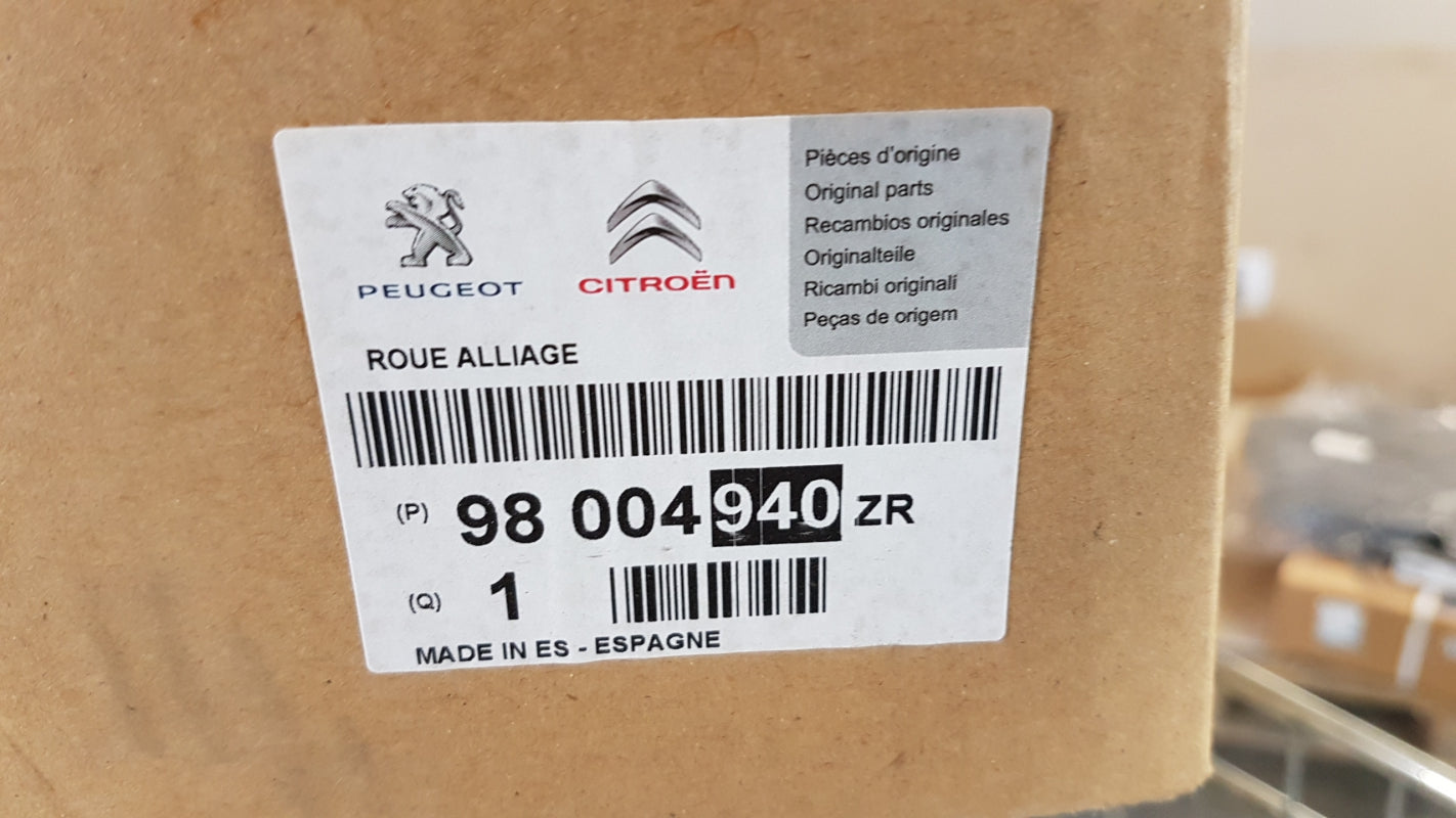 Original CITROEN C3 C4 Cactus Alufelge 6.5X17" ET19 98004940ZR