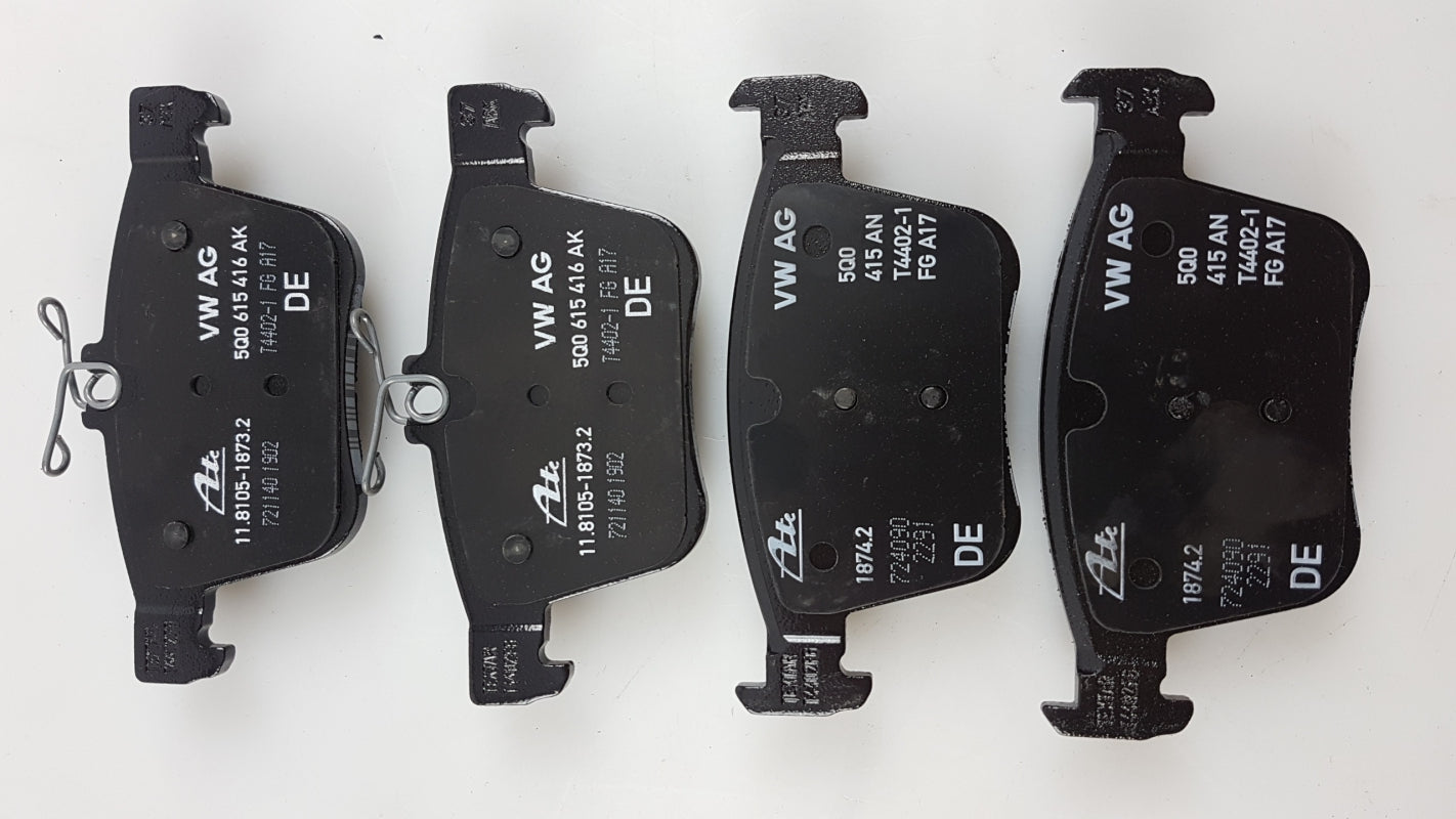 Original AUDI A3 8V TT FV VW Golf 7 Touran Bremsbeläge hinten 5Q0698451N
